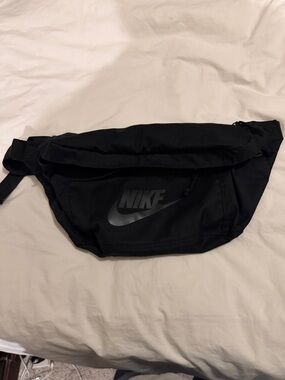 Nike Black Waist Pack with Reflective Logo